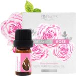 Essences Bulgaria Organic Rose Essential Oil 1/6 Fl Oz | 5ml | Rosa Damascena | 100% Pure and Natural | Undiluted | Therapeutic Grade | Family Owned Farm | Steam-Distilled | Non-GMO | Vegan