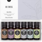 Edens Garden Essential Oils De-Stress 6 Set – 100% Pure Therapeutic Grade, Undiluted Aromatherapy Blends for Relaxation, Calming & Mood – Ideal for Diffusers, Home, Office & Self-Care, 10 ml/ 6 Pack