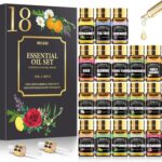 NESCCI Essential Oil Gift Set -Perfect for Diffuser,Humidifier,Candle Making, Halloween, Christmas(18 * 5ML)